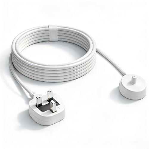 Superer Electric Toothbrush Charger Base Fit for Braun Oral B iO3 iO4 iO5 iO6, Genius, Smart, Vitality, Kids Series, Model 3757 Charging UK Inductive Plug, IP67 Waterproof Portable Travel, 1.2M