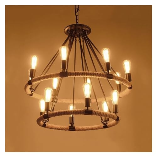 Pendent lights corde style île industrielle pour plafond rétro vintage - 6