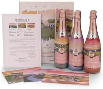 Box Espumante Rosé Aquarela Moscatel Casa Perini