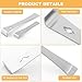 Kakalote 2PCS Pry Bar Scraper Set, Stainless Steel Flat Pry Bar Set with Scale, 7-1/4