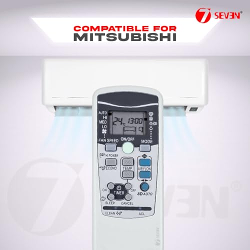 Image of 7SEVEN Replacement with Mitsubishi AC Remote with 3D AUTO Key Compatible with Mitsubishi AC Remote Control