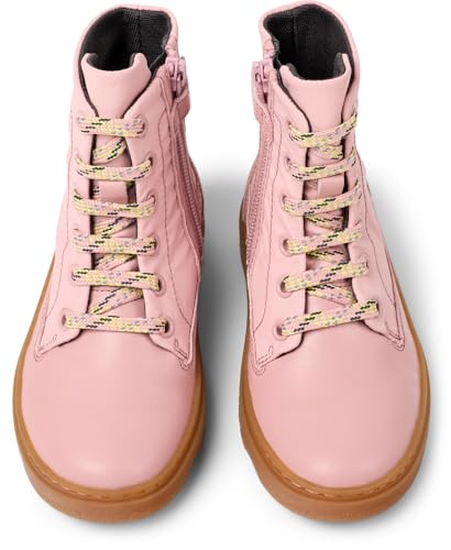 Camper Kids Baby Girls Lace Up Bootie, Pink 005, 8 Infant4