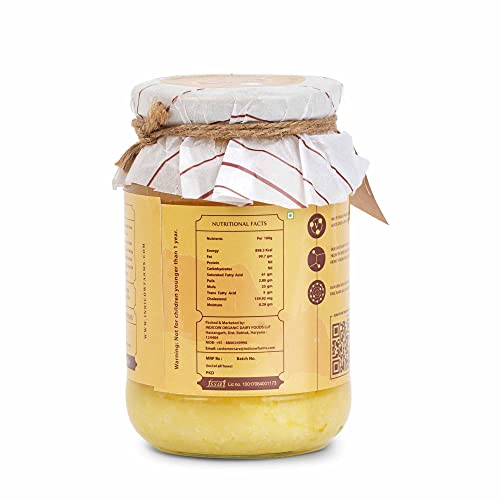 Image of Indicow Organic Dairy Foods Pure Authentic A2 Ghee (500ml, Sahiwal)
