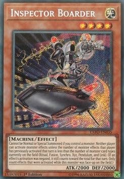Inspector Boarder EXFO-EN035 Secret Rare Englisch Near Mint Unlimitiert - Extreme Force - mit ReCollectibles-Versandschutz - für Yu-Gi-Oh!