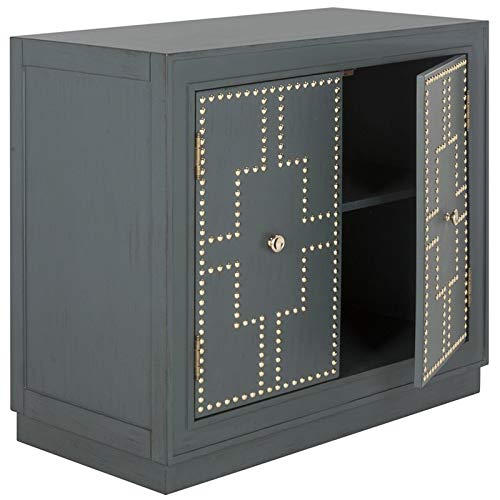 Safavieh Home Azuli Teal And Gold 2-Door Chest #TOP26