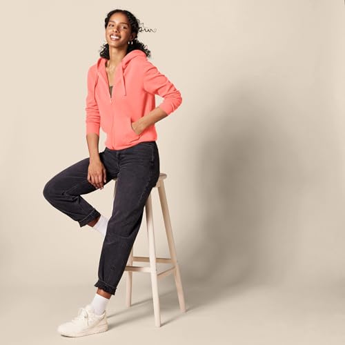 Image of Amazon Essentials Women's Midweight Fleece Full-Zip Hoodie with Drawstring (Available in Plus Size)