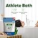 Athlete Bath Salt 128 Ounces Epsom Salt with Natural Lavender, Pine, Peppermint and Eucalyptus Essential Oils Plus Vitamin C in BPA Free Pouch with Easy Press-Lock Seal