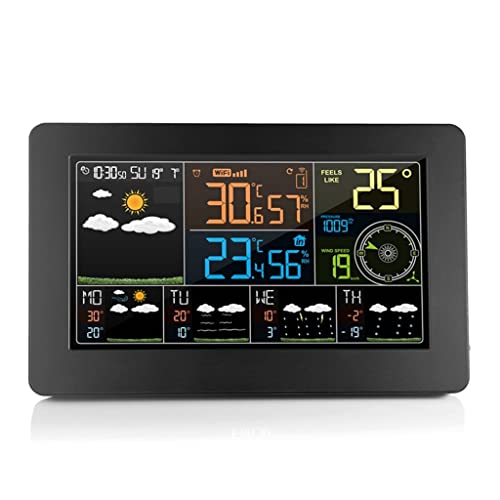 Horloge numérique station météo pour contrôler l'humidité intérieure extérieure et le gel