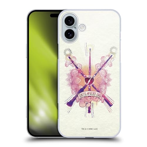 Image of Head Case Designs Officially Licensed Harry Potter Until The Very End Wands Deathly Hallows XXVI Hard Back Case Compatible With Apple iPhone 16 Plus