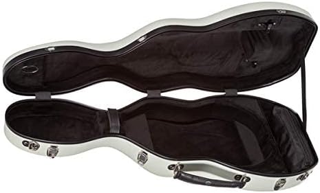 Bobelock 1062 Fiberglass Cello-Shaped 4/4 Violin Case with Sky Blue exterior and Black interior