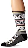 KurB Men's TNT Sport Fashion Crew Sock, White, Shoe Size: 6-12