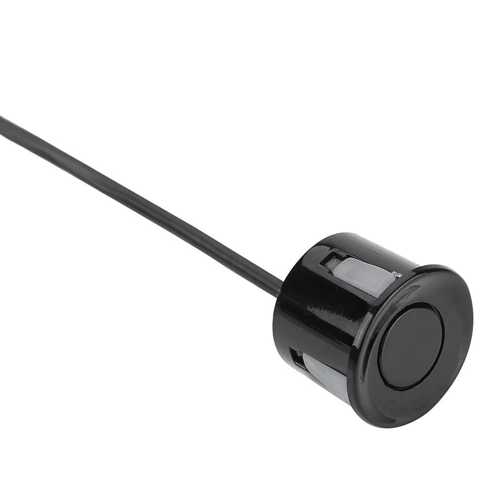 Sensor de Estacionamiento, 4 Piezas Sensor de Marcha Atrás de Estacionamiento de Automóvil Universal Sensores de Ayuda de Estacionamiento Sensores de Radar para Asistencia de Respaldo de(Negro)