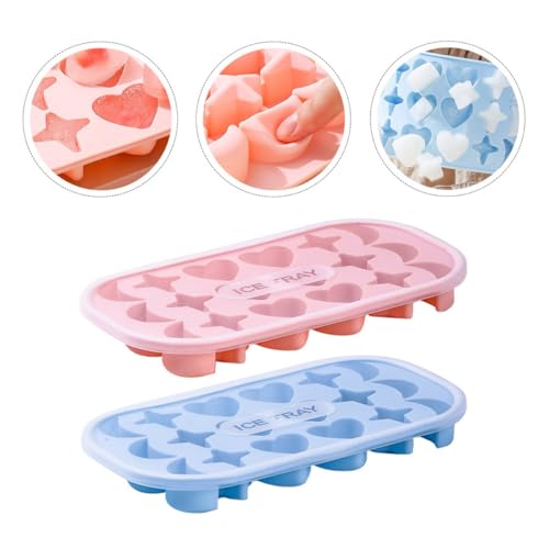 Bandejas para cubitos de hielo 18 cavidades con tapa 2 pcs miniatura 6