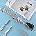 Craftinova Long Reach Stapler,with 2000 Staples & Stapler Remover Full Strip，20-25 Sheet Capacity,with Built-in Ruler and Adjustable Locking Paper Guide, Silvery