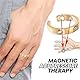 MSLing Magnetischer Lymphdrainage-Ring Gewichtsverlust, verstellbar, Blutzuckerkontrollring, magnetischer Ring Damen und Herren, 2 Stück