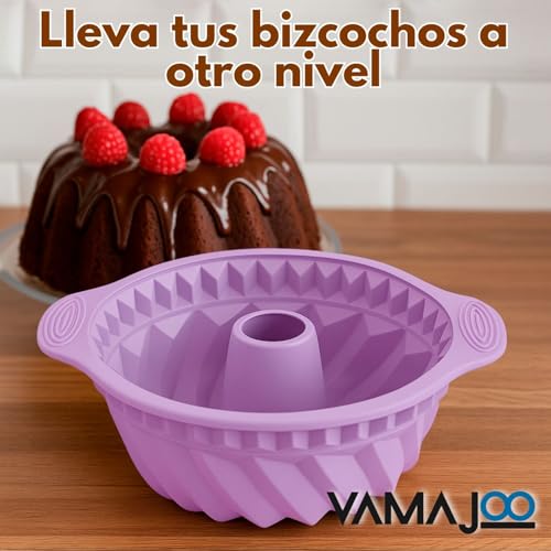 Miniatura 7 de Moldes Silicona Reposteria Redondo1pcs Molde Silicona Bizcocho Horno Molde Bizcocho Freidora De Aire Molde Bizcocho Agujero Moldes Patel Y Tartas Moldes Desmontable 24x11cm Bizcocho Rojo