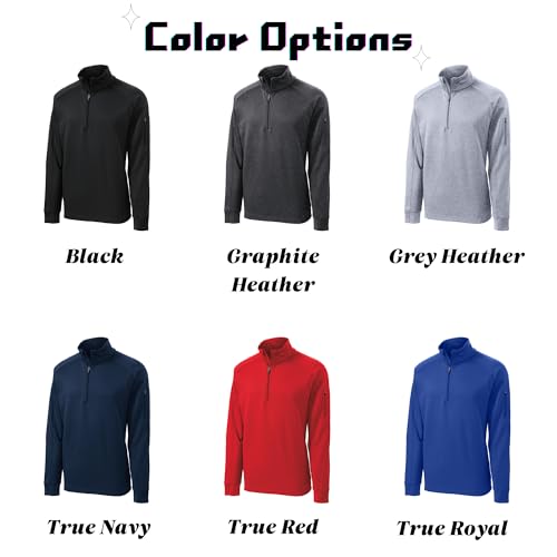 Custom Men's 1/4-Zip Fleece Pullover | Personalized with Your Logo, Text, or Photo | Soft, Warm & Sporty Custom Top for Teams, Work & Everyday 6