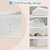 Vabches Kids Dresser Cabinet with 7 Drawers and Large Table Top, Multi-Functional Chest of Drawers, Baby Dresser, Kids Bedroom Furniture, Nightstand for Child’s Room, White #2