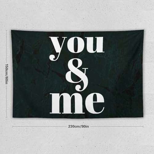 Tapiz estético You And Me de 152x228 cm para decorar el dormitorio o salón 2