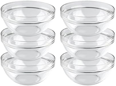 Arcoroc ARC 10003 Stapelschalen - 6 Stück Glasschalen 14cm Transparent
