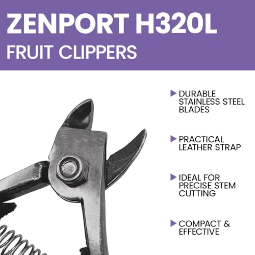 Zenport H320L tijeras para frutas Fuji naranjas de acero inoxidable 5 pulg miniatura 4