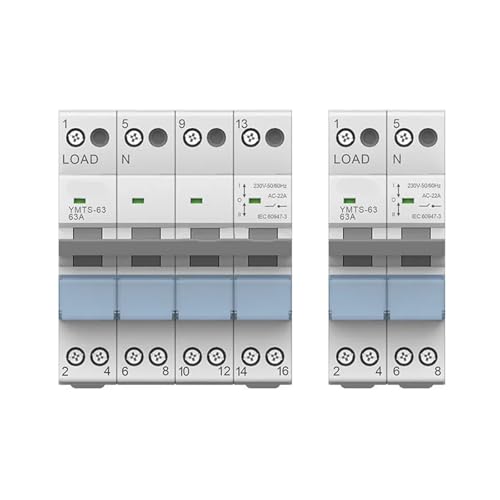 Inverseur de source inverseur manuel triphasé 4P 63A pour groupe électrogène - 7