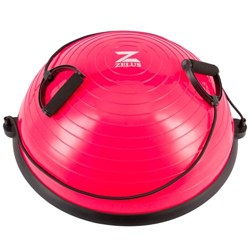 ZELUS Balance Ball Bosu Ball Balance Ball Halbkugel Φ58*25cm bis 150 KG...