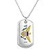 GRAPHICS & MORE Virgin Islands US Territory Flag Military Dog Tag Pendant Necklace with Chain