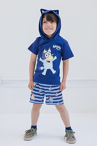 Image of Bluey Bingo Cosplay T-Shirt and Mesh Shorts Outfit Set Toddler to Little Kid