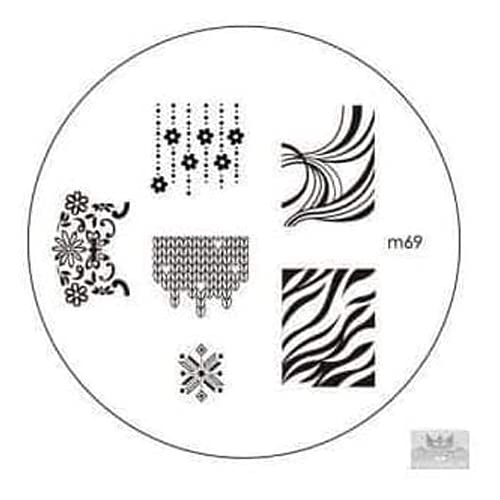 Konad Offizielle M73 Stamping-Platte Für French-Maniküre Nail Art
