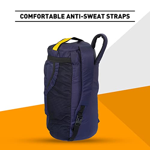 Image of MuscleBlaze Hybrid Gym Bag Cum Standard Backpack , Duffle Bag For Men And Women, Blue, 40 L