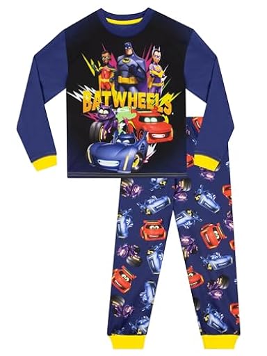DC Comics Pijama Batman | Batwheels Pijama Niño | Superheroes Pijamas Invierno Niño | Morado 5-6 Años | Ya disponible en tu tienda friki favorita! En mundofriki.es!