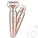 Produktbild Damenrasierer Elektrisch, Elektrischer Rasierer Damen Nass und Trocken Ladyshaver Wiederaufladbar Trimmer für Gesicht, Beine, Achselhöhlen und Bikini, kabellos, wasserdicht, Mikro-USB-Aufladung