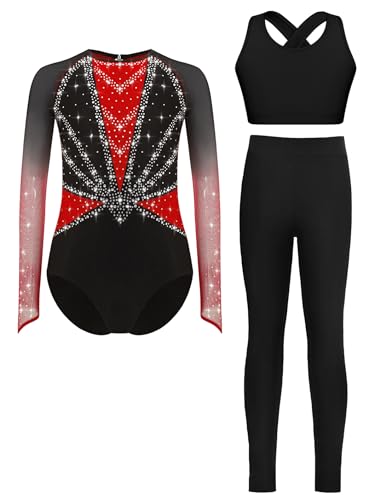 Gilet corps patinage artistique et ensemble leggings chauds fille