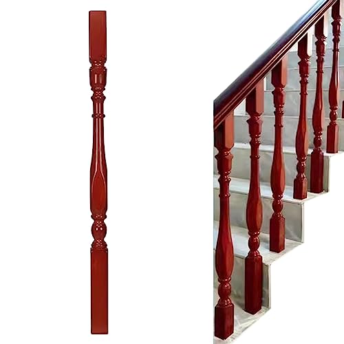 Balustres en bois de peuplier massif 95cm pour rampe d'escalier et garde-corps extérieur