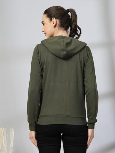 Image of UZARUS Women's Cotton Anthra Sweatshirt Hoodie