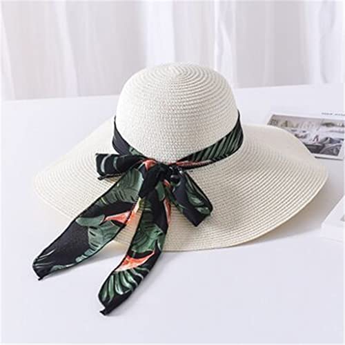 Chapeau de soleil capeline de luxe style Panama pour femme élégante