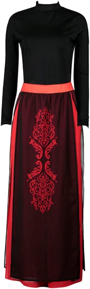 Chinese Style Jazz Dance Costume Mock Neck Top Slit Hanfu Pants Stage Show Dancewear