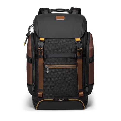 TUMI - Alpha Bravo Expedition Flap Backpack - Large Carry On Backpack - 21.0' X 12.5' X 7.5' - Fits up to 17' Laptop - Black Onyx