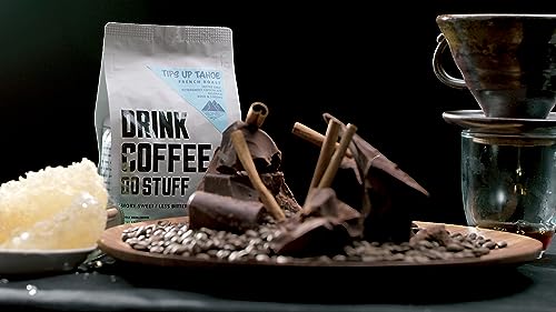 Drink Coffee Do Stuff, Tips Up Tahoe, En Grano, Tostado French Roast miniatura 5