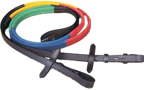 William Hunter Equestrian Rubber Grip Training Reins, Pony, Black