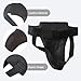 Men Boxing Groin Protector - Kickboxing Abdominal Support Gear Cup for Martial Arts, MMA Training Sports Fitness