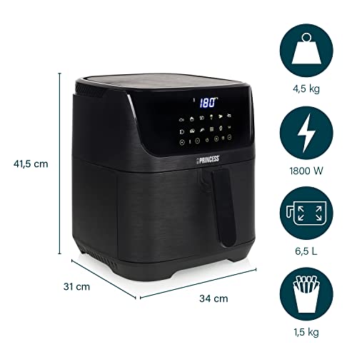 Princess 182061 Digitale Airfryer - Inhoud 6,5 L - 1800 Watt - incl. separator - Afbeelding 4