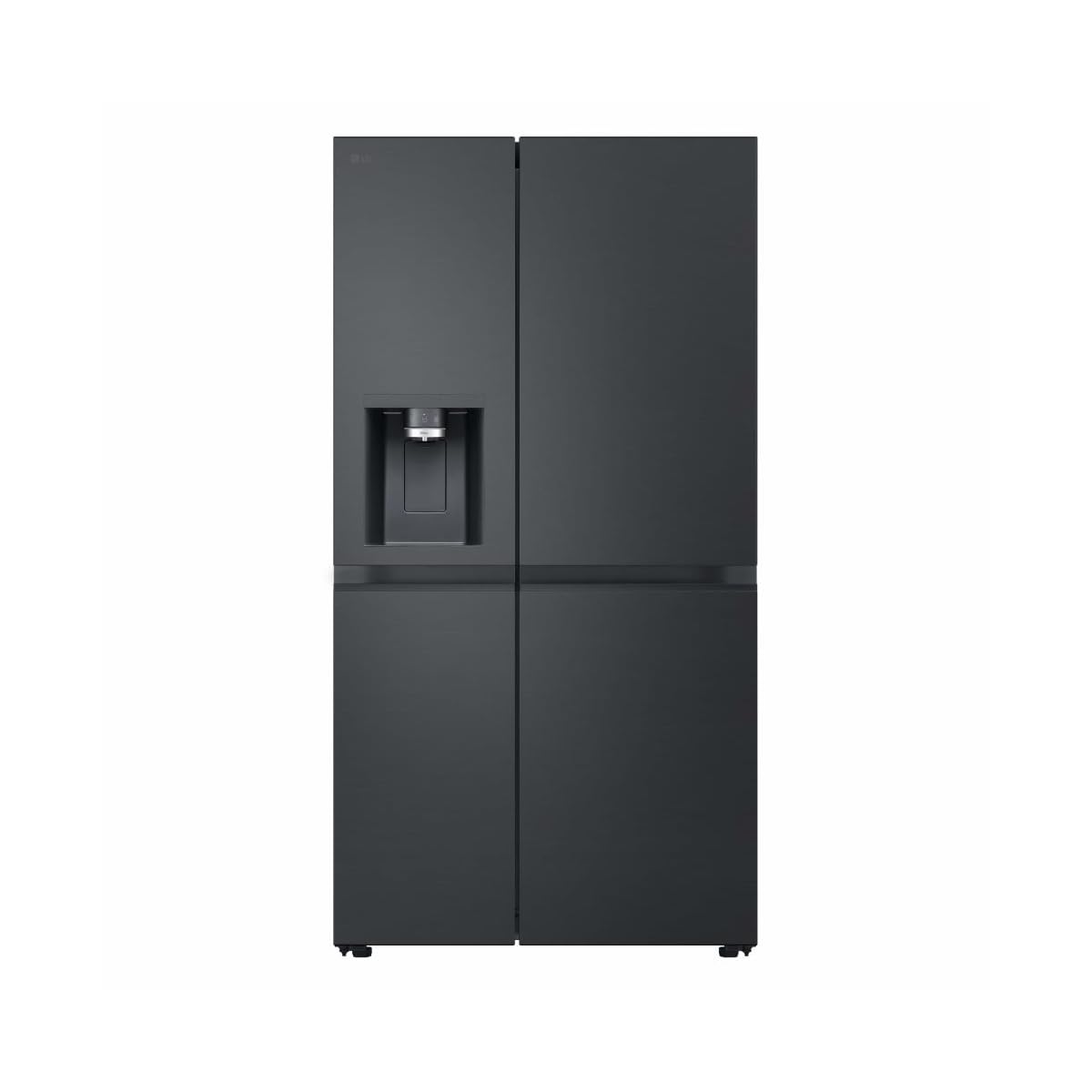 LG Side-by-Side Kühlkombination Freistehend Schwarz