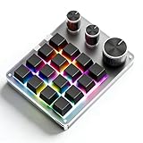 Clavier personnalisable à 16 touches + 3 boutons : ce clavier est équipé de 3 boutons qui peuvent être utilisés pour des fonctions telles que le zoom avant, le zoom arrière, le changement de chanson et le contrôle du volume.