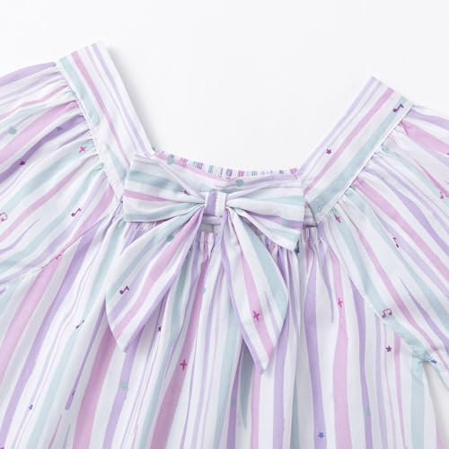 Image of Curipeer Toddler Girls Shirt Summer Casual Puff Short Sleeve Blouse Tops for Baby Girl