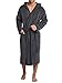 Produktbild Schiesser Herren Bademantel mit Kapuze, Grau (200-grau), M