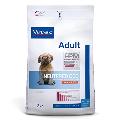 Virbac Veterinary HPM Vet Dog Ad Neutered S & Toy Nourriture pour Chien 7 kg