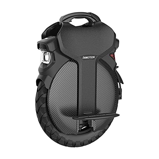 InMotion V11 Electric Unicycle 31 mph 75 Miles Mileage with Built-in Adjustable Suspension Safe and Comfortable Cruising EUC (US Plug), black, 21.18*18.1*5.82 inch