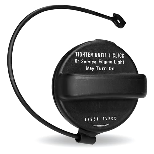 Beypovk Gas Cap, Fuel Cap Replacement OEM #17251-3JA0A 17251-9BD0E, Car Accessories Fuel Tank Filler Cap Compatible with Nissan, Frontier, Murano, Altima, Infiniti （Black)